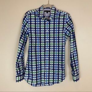 Banana Republic Grant Fit Plaid Button Down